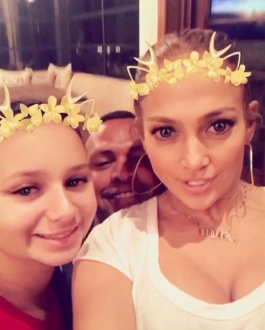 Alex Rodriguez, Jennifer Lopez, kids, Instagram